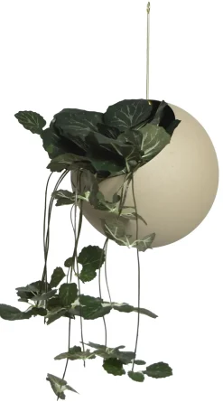GLOBE hanging pot Ø17 cm h28 cm, Taupe