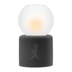 Globe tealight holder Ø9.5x17 cm, Dark grey