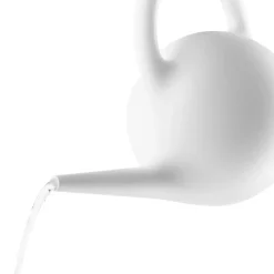 Globe watering can, White