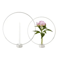 Gloria candle holder, large, nickel