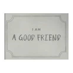 Good friend diploma poster 21x30 cm, Dusty mint