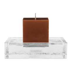 Gradia candle holder square 16x16 cm, Clear