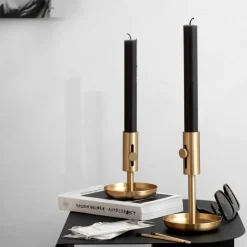 Granny candleholder high, brass
