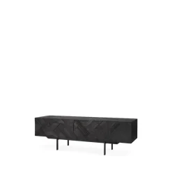 Graphic media cabinet, Black 162 cm