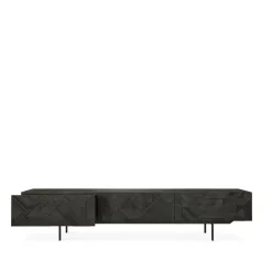 Graphic media cabinet, Black 242 cm
