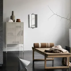 Grid cabinet, Beige