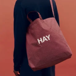 Grid Crossover Bag medium, Burgundy, medium