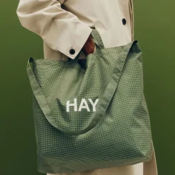 Grid Crossover Bag medium, Dark green, medium