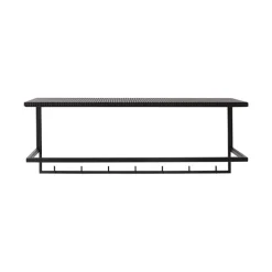 Grid hat shelf, Black