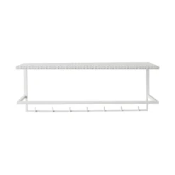 Grid hat shelf, White