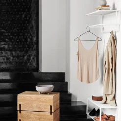 Grid hat shelf, White