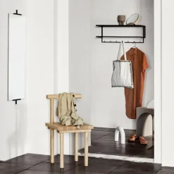 Grid hat shelf, White