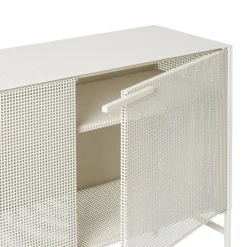 Grid side table, Beige