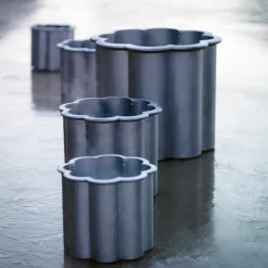 Gråsippa plant pot, Aluminum sand-casted, no. 1 Ø33 cm