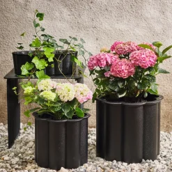 Gråsippa plant pot, Black, no. 2 Ø41 cm