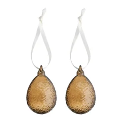 Gry egg Easter pendant 2-pack, Cognac