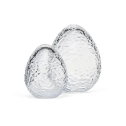 Gry standing egg 16 cm, Clear