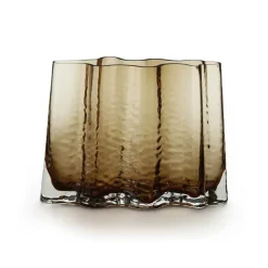 Gry wide vase 24 cm, Cognac
