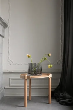 Gry wide vase 19 cm, Smoke