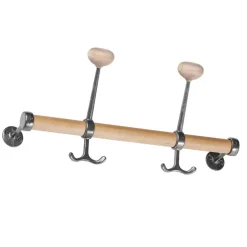Gustav coat rack, birch-aluminium