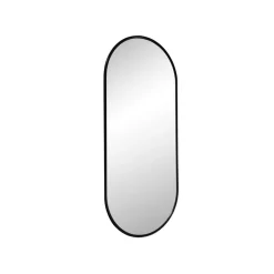 Haga Basic mirror, Black, 40x90 cm