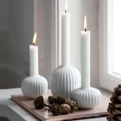 Hammershøi candleholder large, white
