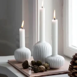 Hammershøi candleholder medium, white