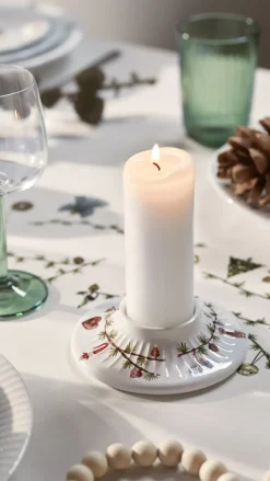 Hammershøi Christmas block candle stick Ø13 cm, White