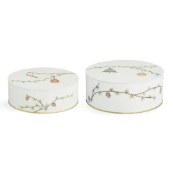 Hammershøi Christmas storage jar 2-pack, White