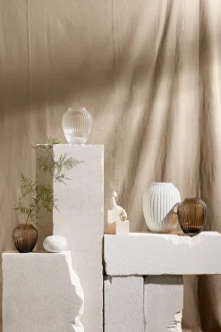 Hammershøi glass vase 14 cm, Walnut