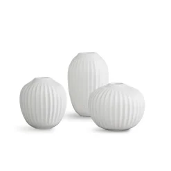 Hammershøi miniature vase set 3 pieces, white