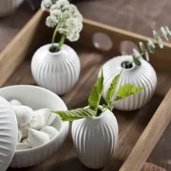Hammershøi miniature vase set 3 pieces, white