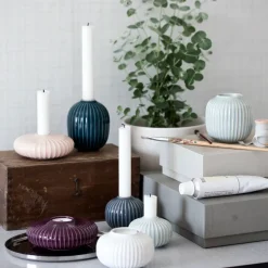 Hammershøi tea light holder medium, white