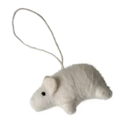 Hanging pig decoration hanger, White