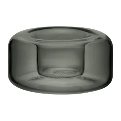 Happy candle holder 4.7 cm, Anthracite