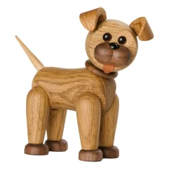 Happy dog decoration, Oak