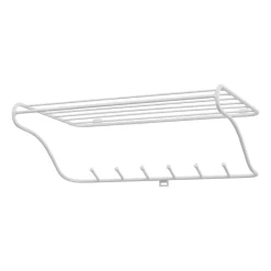 Hat rack shelf, white