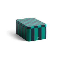 HAY Tin Container small, Green-dark blue