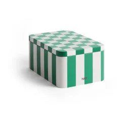 HAY Tin Container small, Green-off white