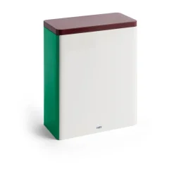 HAY Tin Container x-large, Off white-burgundy-green