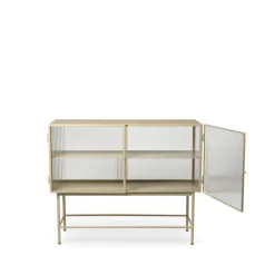 Haze sideboard, Cashmere, wavy glass
