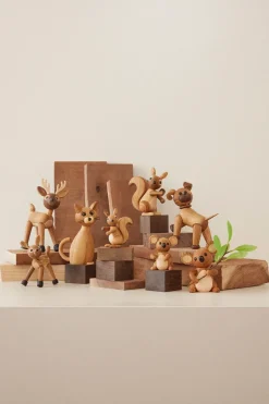 Hazel Squirrel decoration 11.5 cm, Oak