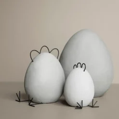 Heavy Hen easter decoration concrete, large