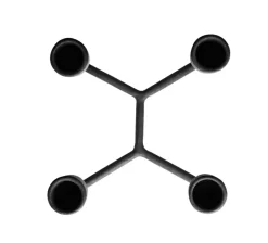 Heima candleholder, black