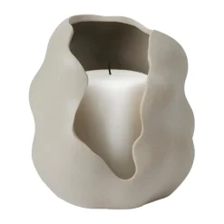 Hekla Hurricane candle lantern, Dove grey, Ø16 cm