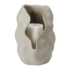 Hekla Hurricane candle lantern, Dove grey, Ø18,6 cm