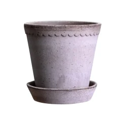 Helena flower pot Ø14 cm, grey