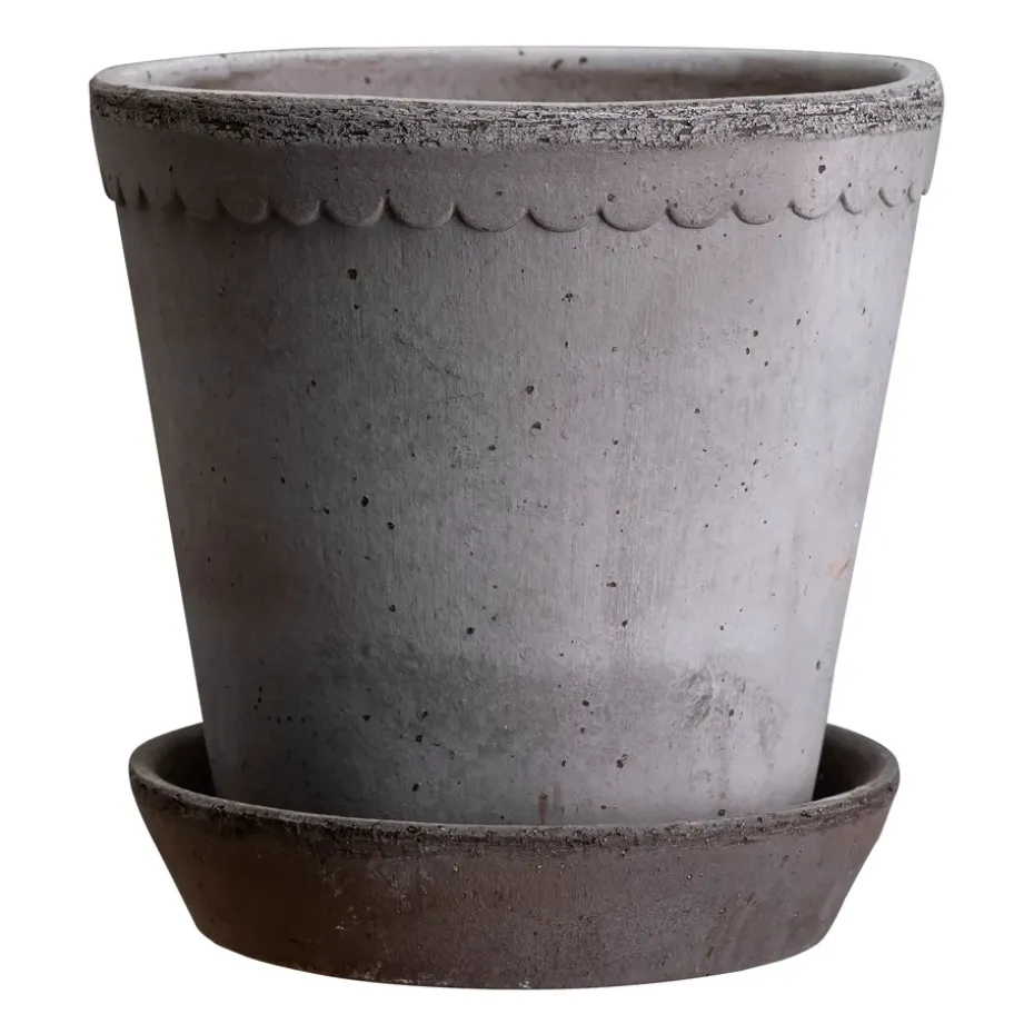 Helena flower pot Ø12 cm, grey