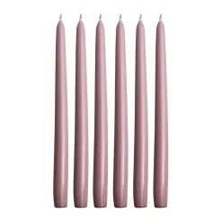 Herrgårdsljus candles 30 cm 6-pack , Pink metallic