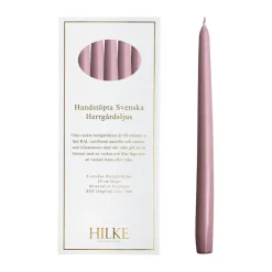 Herrgårdsljus candles 30 cm 6-pack , Pink metallic